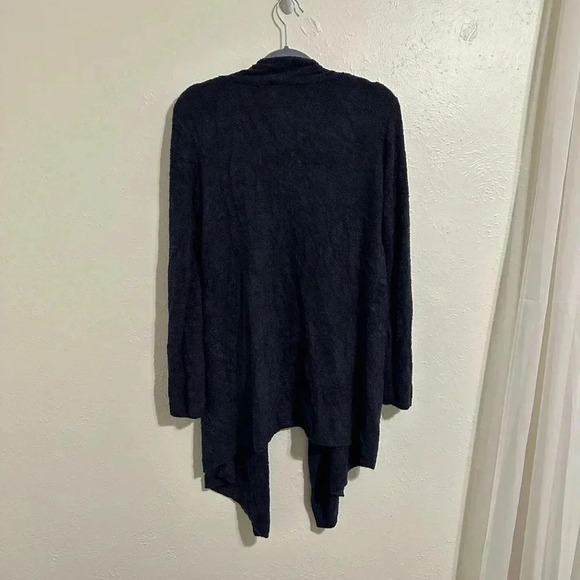 Barefoot Dreams Dark Navy Blue Bamboo Chic Lite Calypso Cardigan Wrap L/XL - Picture 7 of 9
